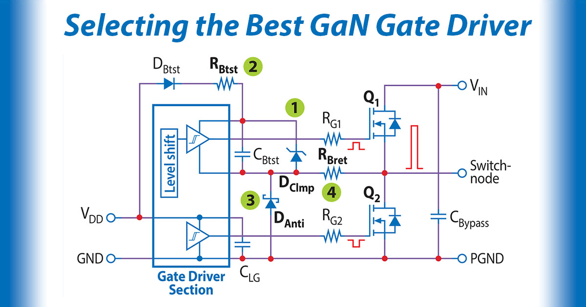 如何選擇最佳的氮化鎵（GaN）柵極驅動器