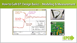 How to GaN 07 – Design Basics: Modeling and Measurement