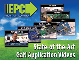 GaNはどこに行くのですか？　産業用途と民生用途においてゲームを変えるGaN技術に関する6本のビデオをEPC社が公開