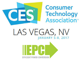Efficient Power Conversion (EPC) to Show Life-Changing Applications Using eGaN Technology at 2017 Consumer Electronics Show (CES)