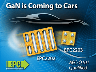基于氮化镓（eGaN）技术的汽车应用即将到来