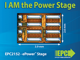 宜普電源轉換公司（EPC）推出ePower 功率級積體電路系列，重新定義功率轉換