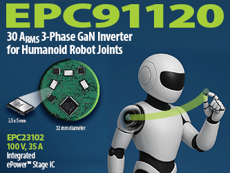 EPC、GaNパワーICを発売、ロボットの敏捷性の新時代を実現へ