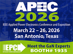 EPC、AIインフラ向け第7世代GaNとロボット向けGaN集積回路をAPEC 2026で発表へ