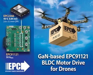 EPC、第7世代GaN技術を採用したBLDCモーター駆動用評価基板EPC91121を製品化、イベントAPEC 2026で発表