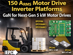 EPC、5 kWのGaN搭載3相インバータを製品化、ロボットや小型電気自動車向け