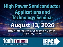 EPC to Showcase GaN Power Innovation at Tech Taipei Power 2026