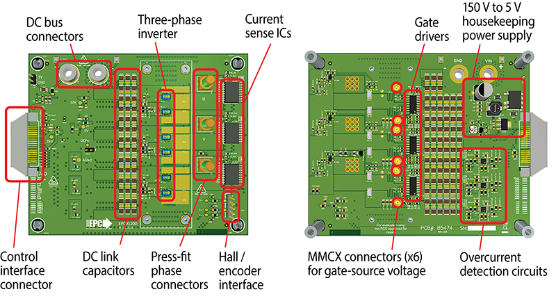 Top side of EPC91200 board