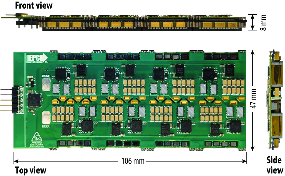 6 kW 800 V to 12.5 V ISOP GaN Converter Evaluation Board