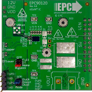 EPC90120: 80 V, 10 Aのハーフブリッジ開発基板