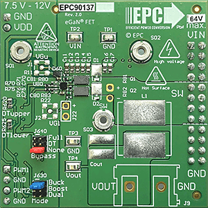 EPC90137: 80 V、25 Aの開発基板