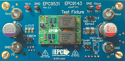 EPC9143KIT：300 Wの1/16ブリック評価モジュール